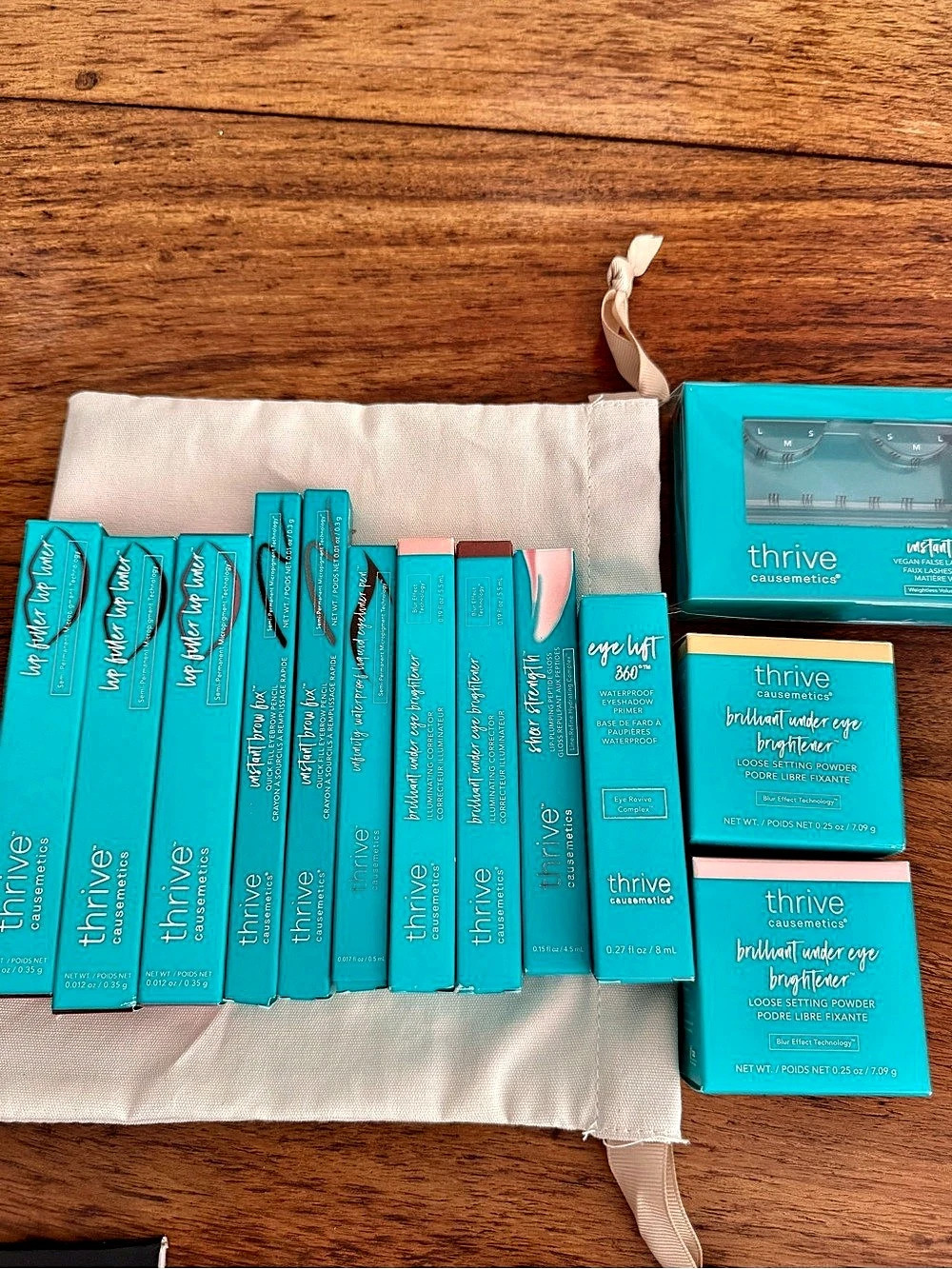 thrive Skincare Collection Blue & Pink NWT. But 2 get one free